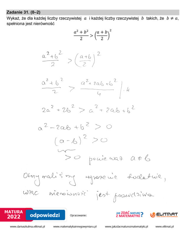  Matura 2022 matematyka. Odpowiedzi, pytania, arkusz CKE, zadania, rozwiązania [poziom podstawowy matematyka matura 5.05.2022]