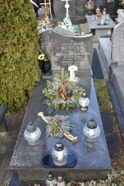 Agnieszka Kotulanka - tak wygląda jej grób