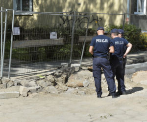 Niewybuch na Saskiej Kępie