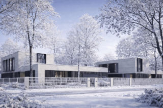 Wille inspirowane modernizmem staną w Łomiankach pod Warszawą. To projekt SAAN Architekci