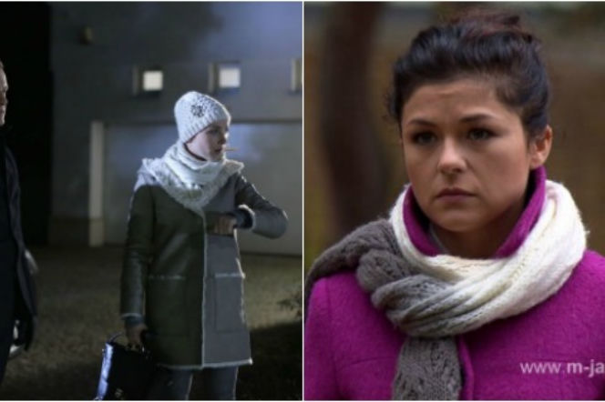 M jak miłość. Piotrek Zduński (Marcin Mroczek), Olga Górecka (Katarzyna Grabowska), Kinga (Katarzyna Cichopek)