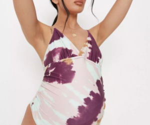 Ciążowy kostium kąpielowy, www.missguided.com, 90 zł