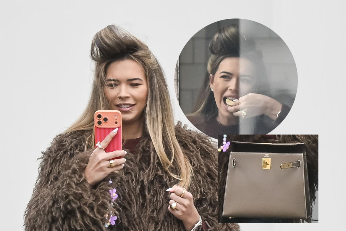 Sandra Kubicka w wałku na głowie