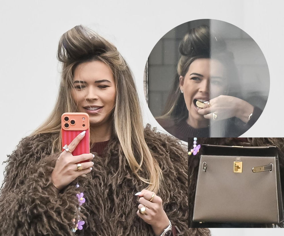 Sandra Kubicka w wałku na głowie