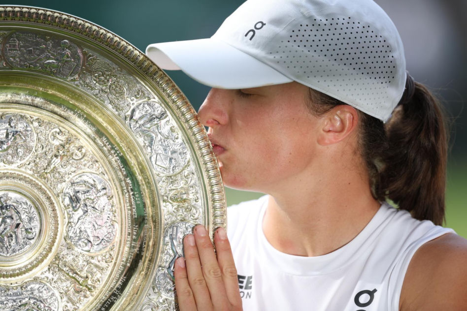 Iga Świątek po triumfie w Wimbledonie