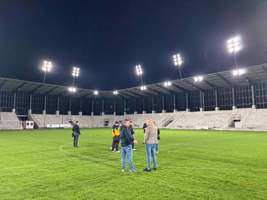 Oświetlenie stadionu przy ul. Kilińskiego w Nowym Sączu 