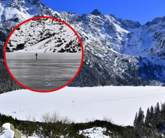 Brawura na Morskim Oku. Zrobili to na środku jeziora