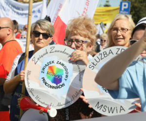 Wielki protest medyków w Warszawie