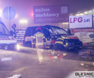 Groźny wpadek w Oleśnicy