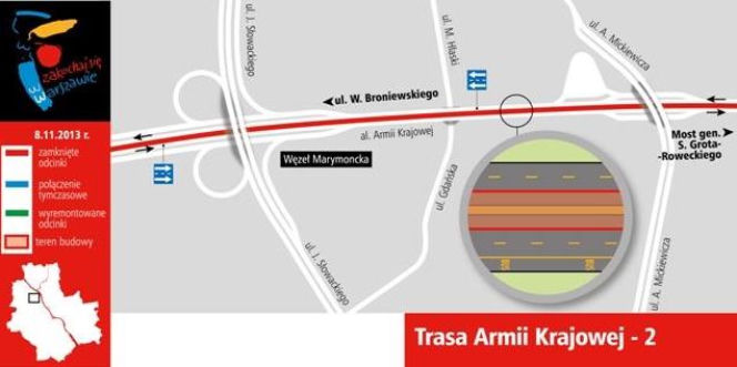 Trasa AK kolejny etap przebudowy
