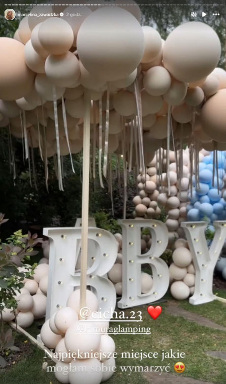 Obłedne baby shower Marceliny Zawadzkiej. Aż kapało od kasy! Znamy płeć dziecka