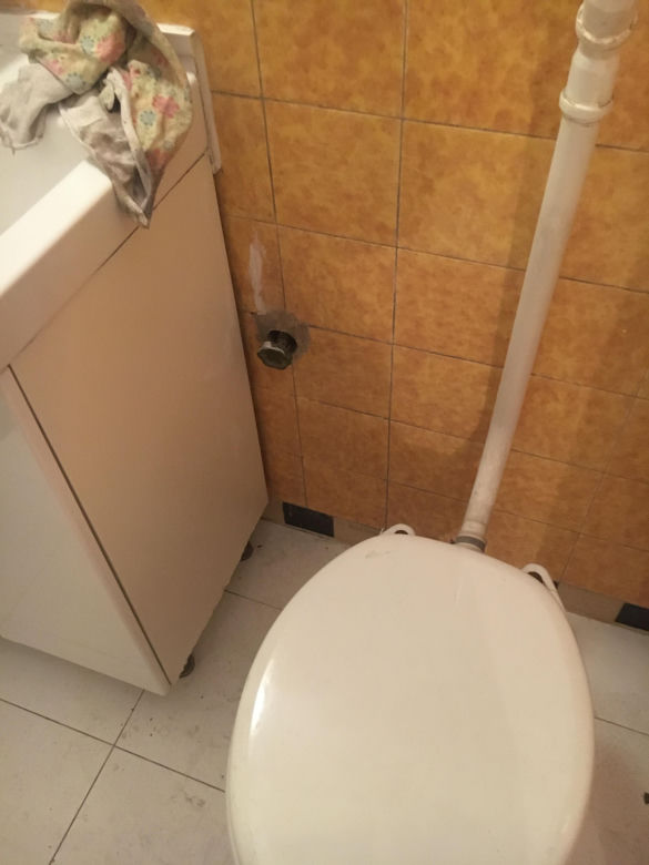 Łazienka: przed