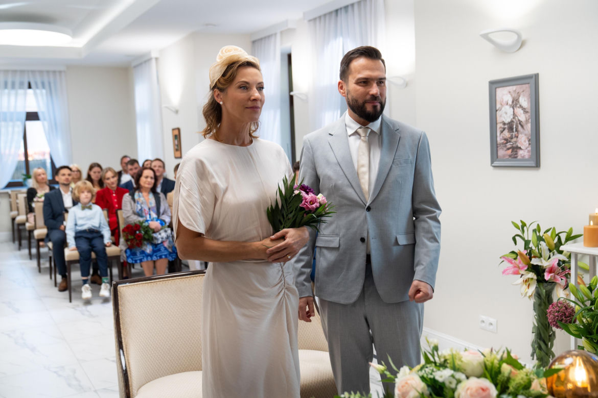 	Barwy szczęścia odc. 2973. Beata (Anita Jancia-Prokopowicz), Damian (Michał Lesień-Głowacki)