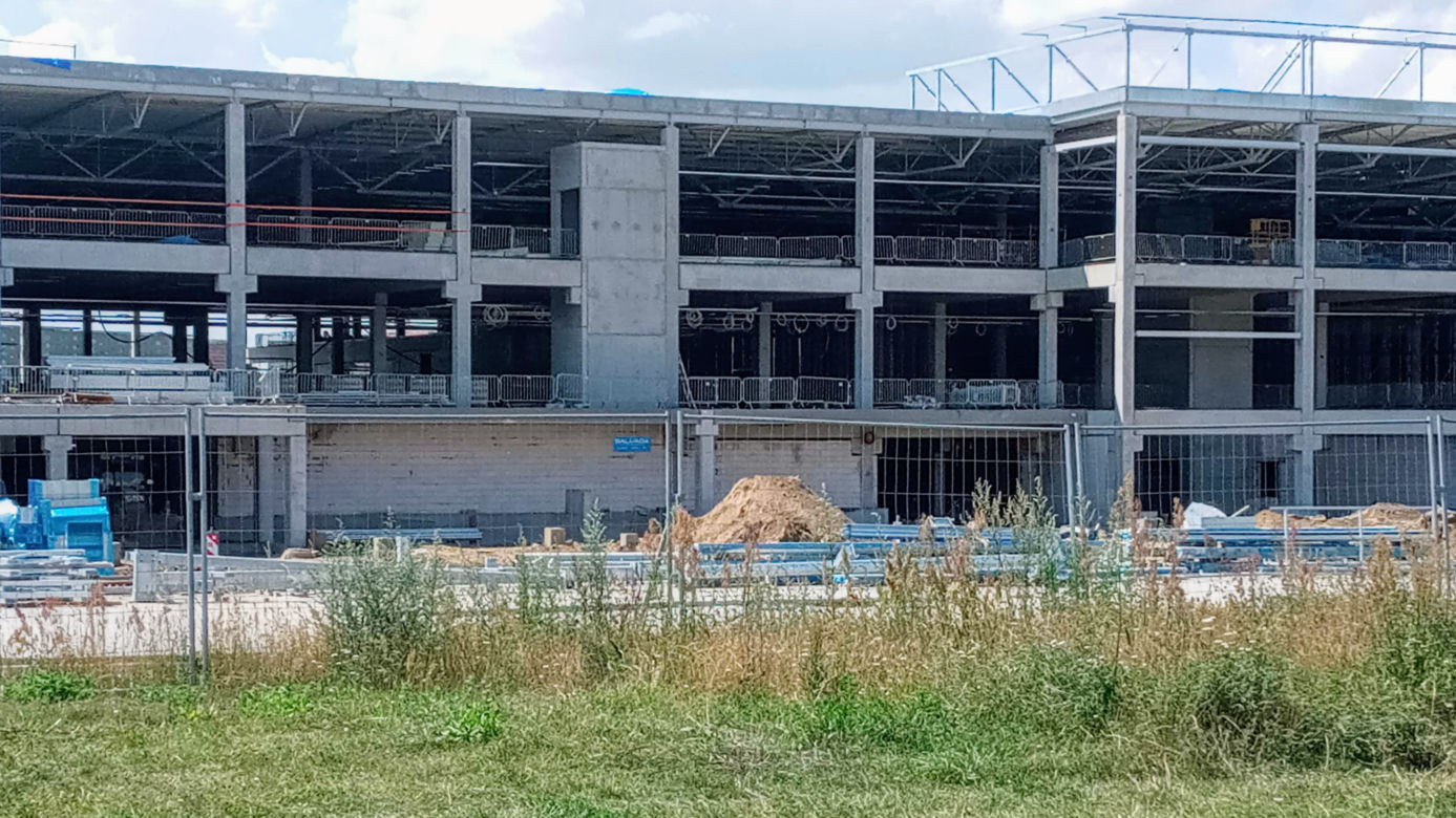 Budowa sklepu IKEA w Szczecinie - lipiec 2020