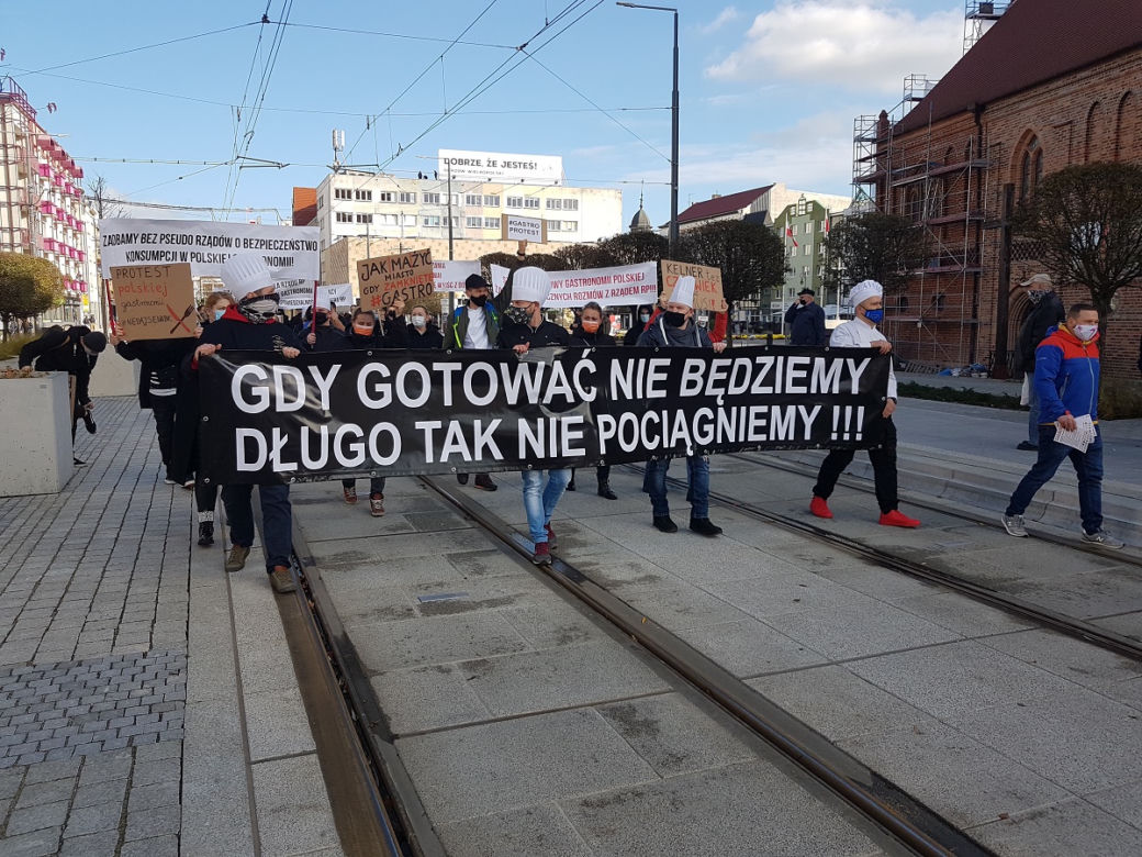 Zobaczcie jak przebiegał protest. 