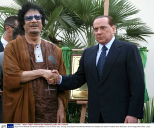 Kaddafi chce zabić Berlusconiego
