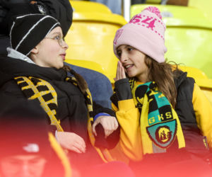 GKS Katowice - Widzew Łódź, zdjęcia kibiców z meczu 20. kolejki PKO BP Ekstraklasy