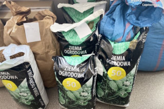 Częstochowa: Palacz-ogrodnik w workach po ziemi trzymał lewy tytoń [ZDJĘCIA]