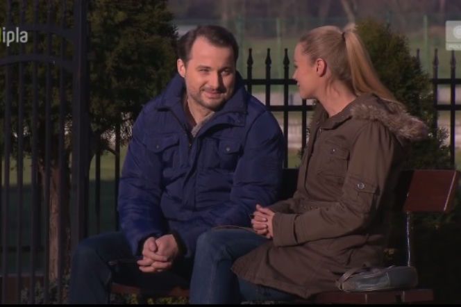 Pierwsza miłość odc. 2239. Emilka (Anna Ilczuk), Bartek (Rafał Kwietniewski)