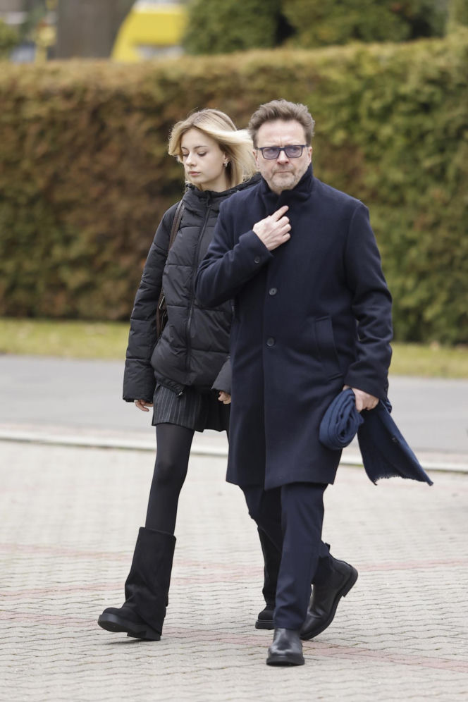 Barbara Wrzesińska na pogrzebie Agnieszki Maciąg