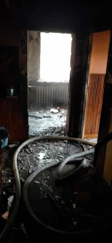Głęboki Bród. Pożar domu. Ogień pojawił się w kuchni