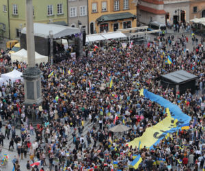 Ogromna manifestacja wdzięczności Ukraińców. „Przyjaciele, dziękujemy”