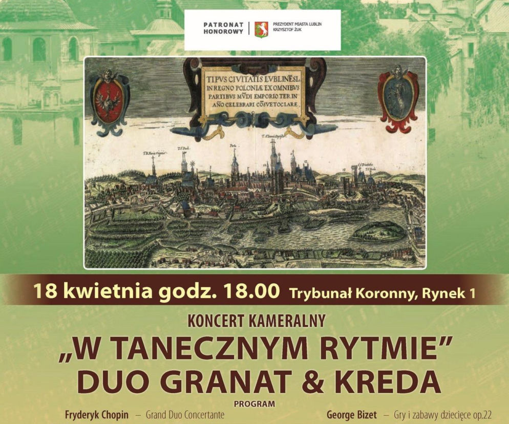 Koncert W Tanecznym Rytmie w Trybunale Koronnym - plakat