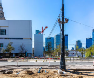 Budowa przejścia dla pieszych przez ul. Marszałkowską w Warszawie na wysokości ul. Sienkiewicza