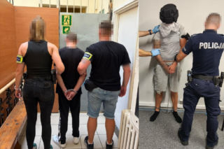 Chwile grozy w galerii handlowej. Bandyci grozili ochroniarzom