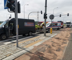 Wójtowo. Utrudniena na DK 16