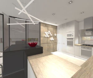 Projekt wnętrza domu w stylu Bauhaus zdjecie 1