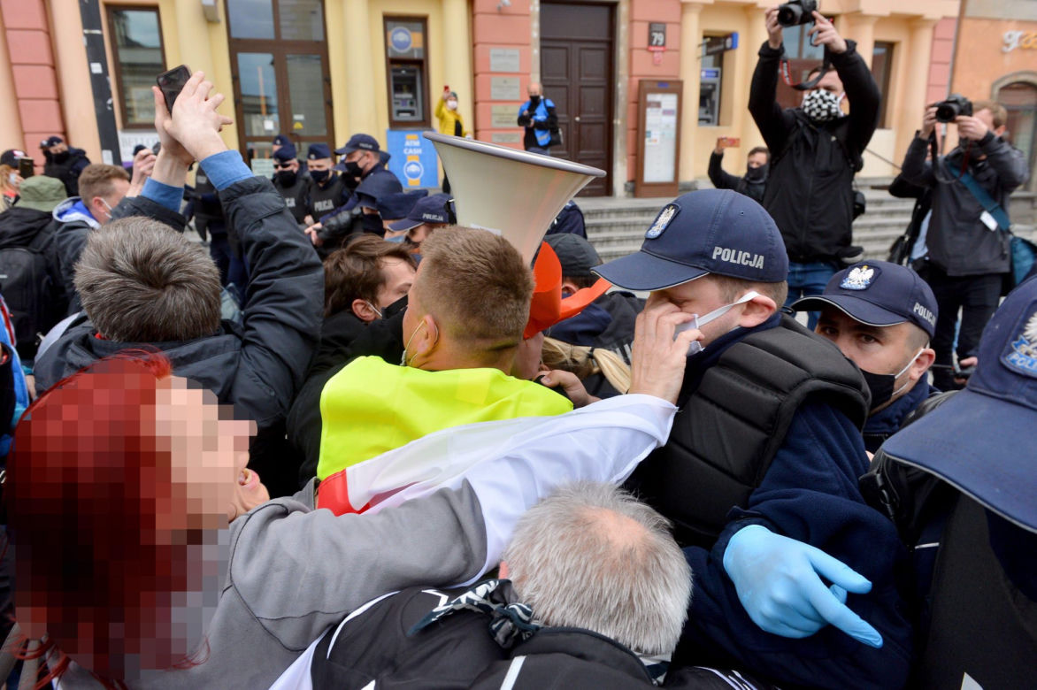 Protest przedsiębiorców w Warszawie