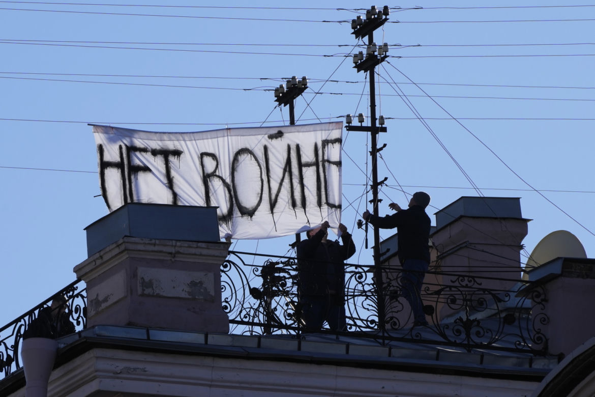 Protesty w Rosji przeciwko wojnie na Ukrainie 