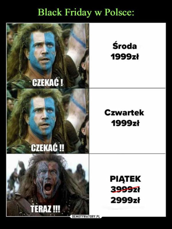 Black Friday w memach internautów