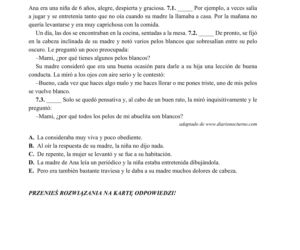 ARKUSZE CKE - Matura j. hiszpański - poziom podstawowy 2019