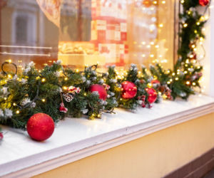 Świąteczna dekoracja tarasu