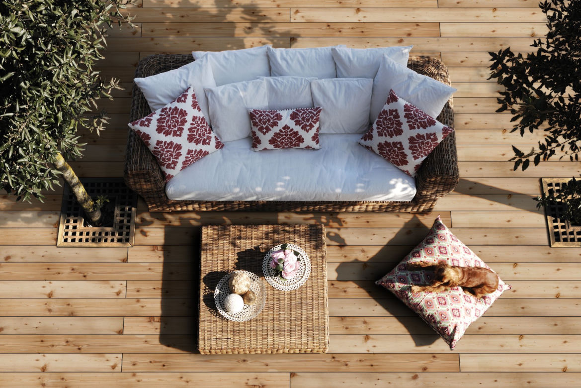 Luksusowy balkon i taras – wokół roślin