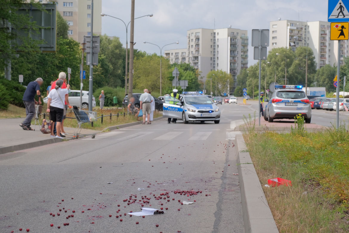 Potrącenie pieszego. Warszawa, Ursynów