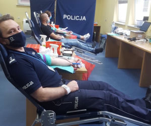W iławskiej komendzie polała się krew