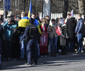 Protest pod Ambasadą Rosji
