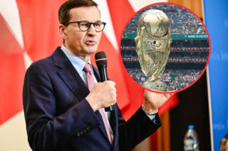 Mateusz Morawiecki wyskoczył z mundialową zabawą i ruszyła zawierucha! Nawet były premier...