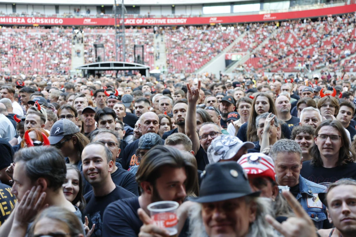 Koncert AC/DC w Warszawie (4.07.2025) - część pierwsza. Organizatorem koncertu jest Live Nation
