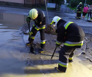 Powódź w Małopolsce, OSP Pogorzany w akcji