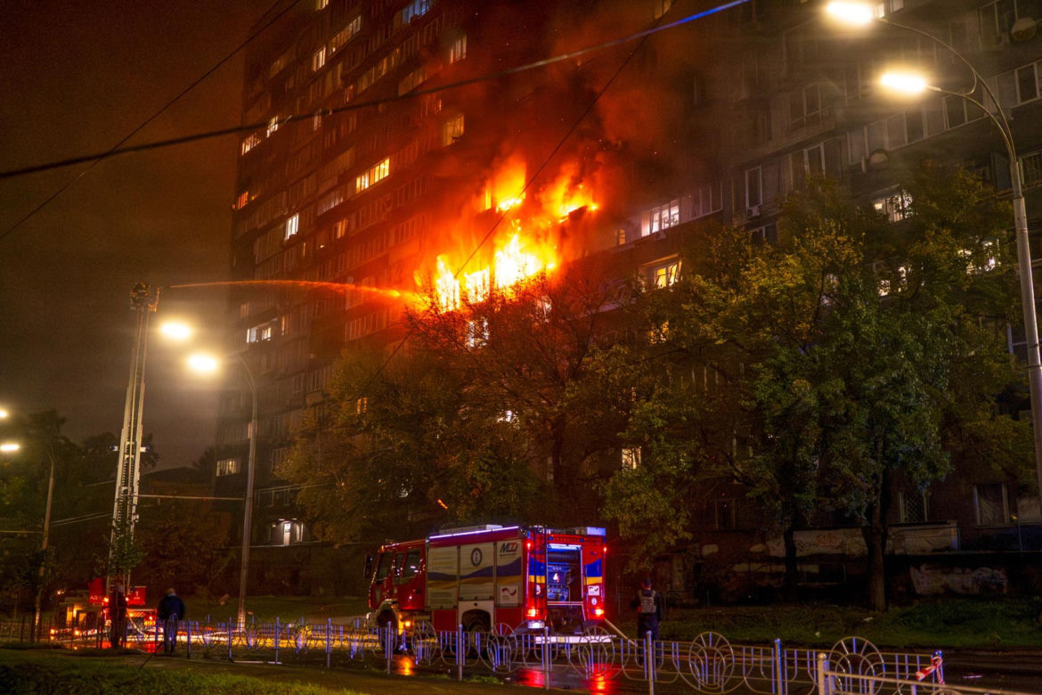 Zmasowany atak Rosjan na Ukrainę