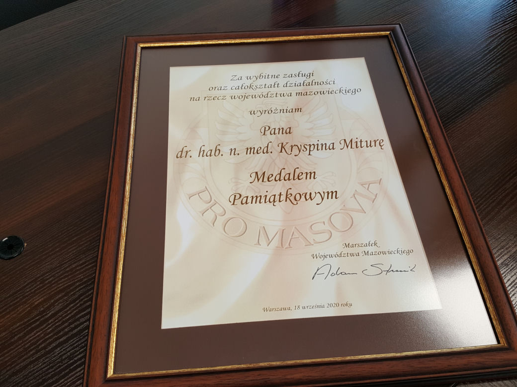 Pro Masovia dla doktora Kryspina Mitury