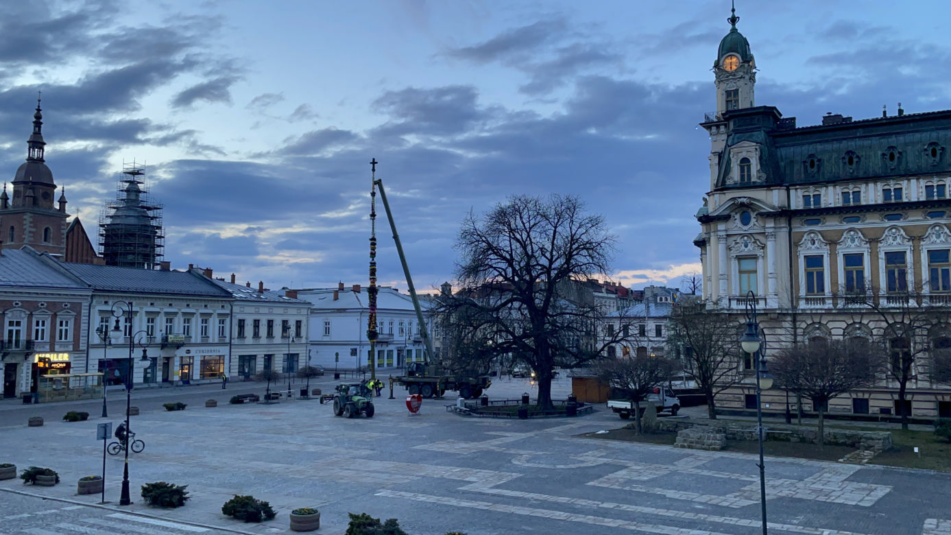 Palma wielkanocna na nowosądeckim Rynku