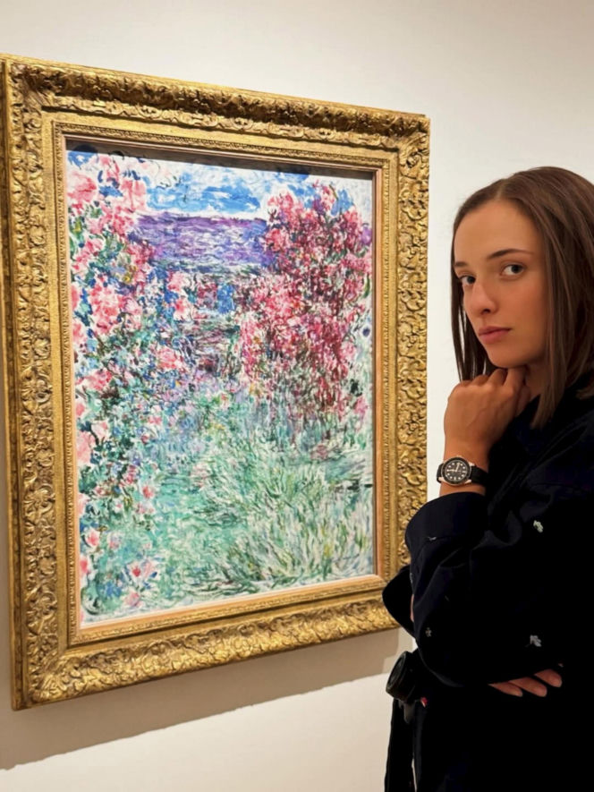 Iga Świątek z drogim zegarkiem