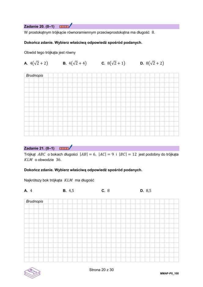 Matura poprawkowa 2026: matematyka - ARKUSZ CKE 24.08.2026