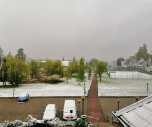 Śnieg na Warmii i Mazurach