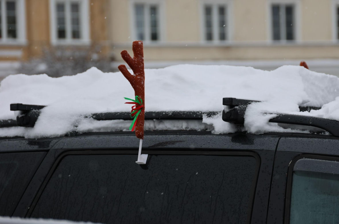 Śnieżyca niestraszna MotoMikołajom z Lublina!